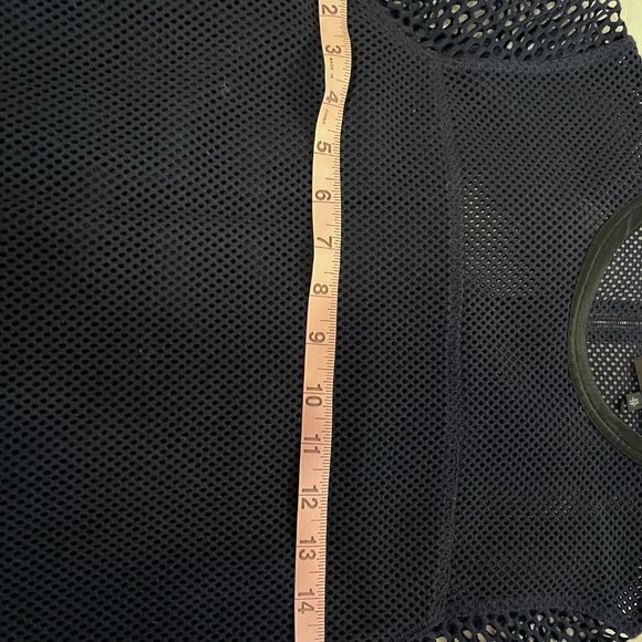 Rag & Bone Navy blue mesh t-shirt dress - Picture 6 of 9